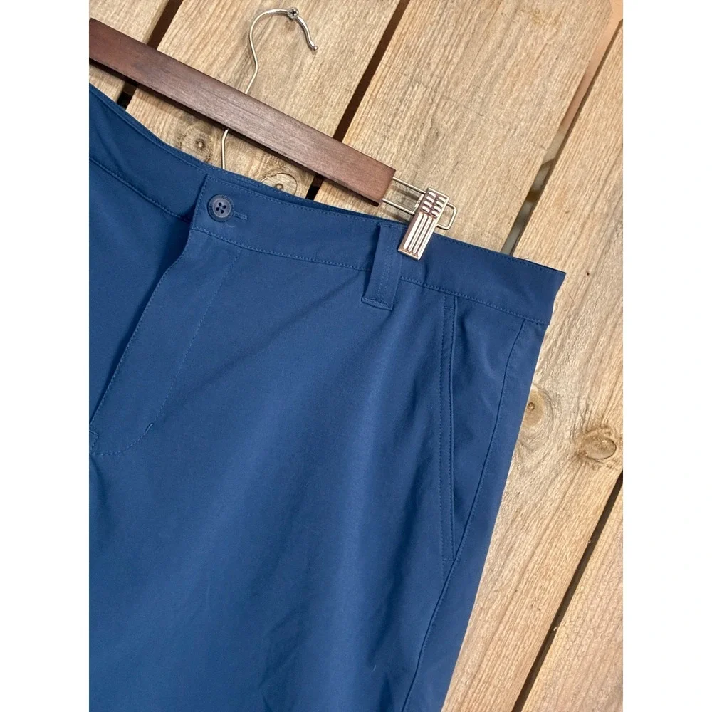 Columbia PFG Terminal Tackle Shorts Mens 38 Blue Fishing Cargo XM0695 8 Inseam